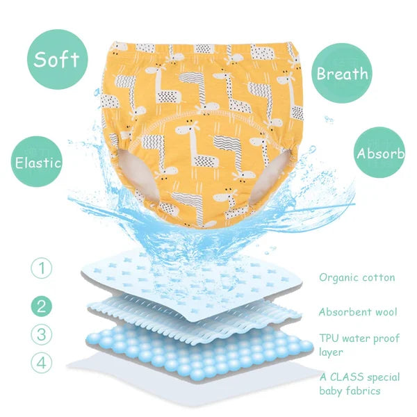 Baby Potty Training Underwear-Washable