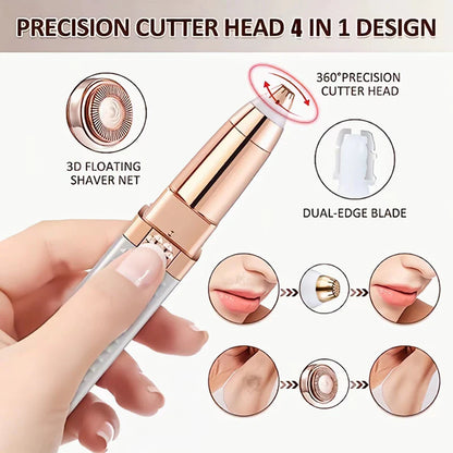 4 In 1 Facial Electric Eyebrow Nose Bikini Hair Trimmer