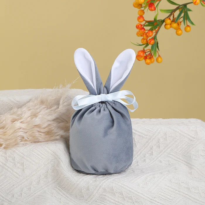 Easter Bunny Velvet Basket