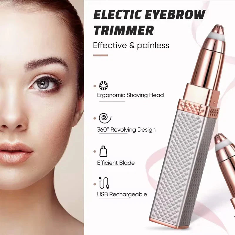 4 In 1 Facial Electric Eyebrow Nose Bikini Hair Trimmer