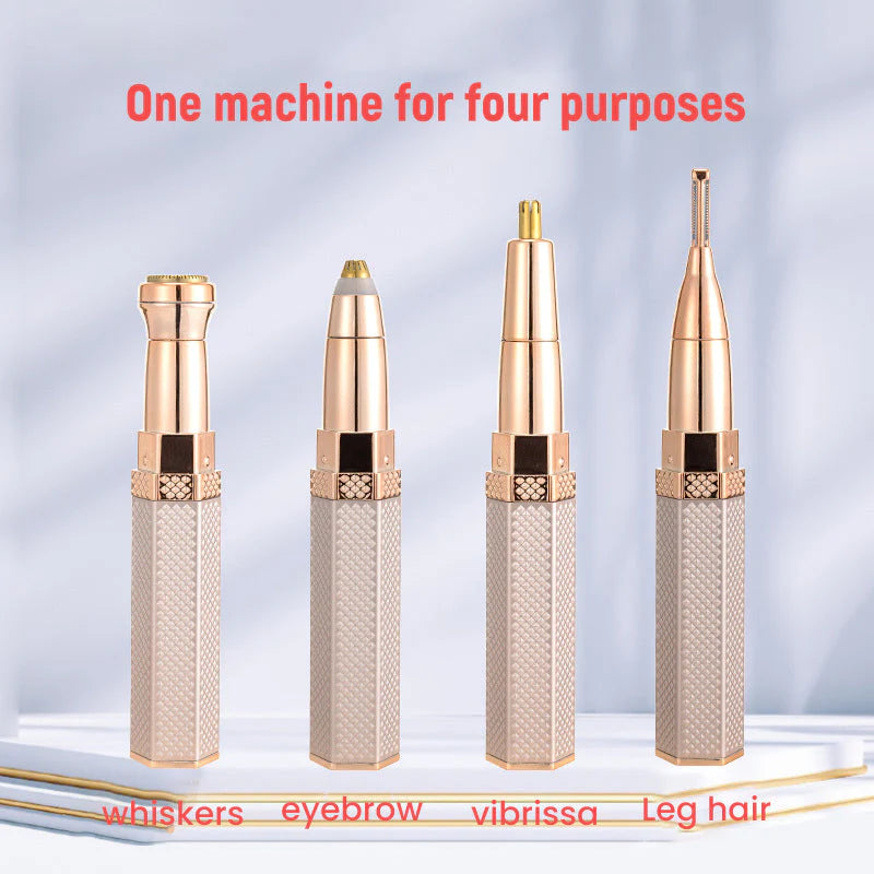 4 In 1 Facial Electric Eyebrow Nose Bikini Hair Trimmer