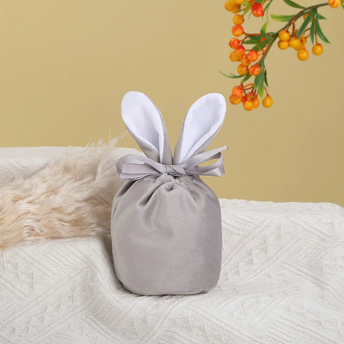 Easter Bunny Velvet Basket